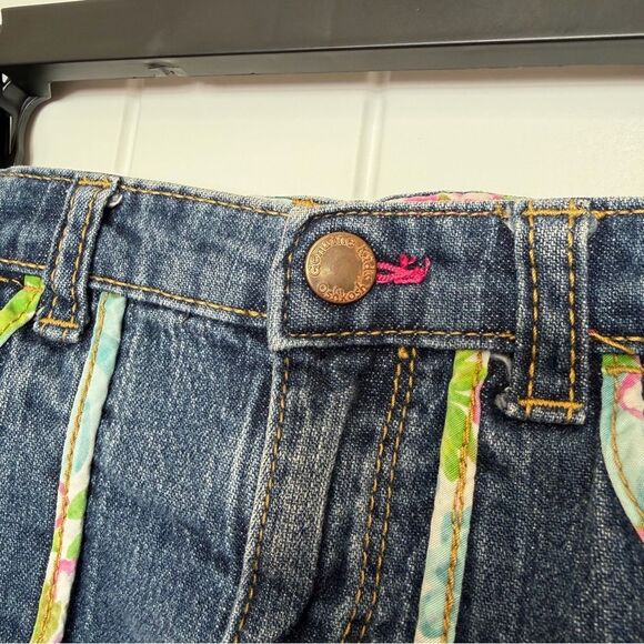 Vintage Genuine Kids by Oshkosh Toddler Girl Denim Shorts 4T Blue Jean Shorts - Picture 3 of 9